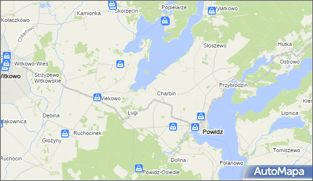 mapa Charbin, Charbin na mapie Targeo