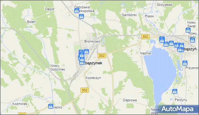 mapa Chlastawa, Chlastawa na mapie Targeo