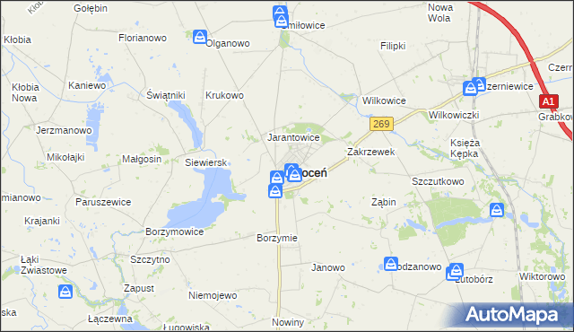 mapa Choceń, Choceń na mapie Targeo