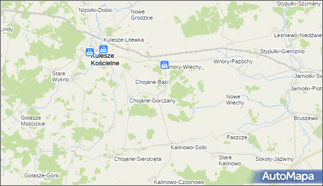 mapa Chojane-Piecki, Chojane-Piecki na mapie Targeo