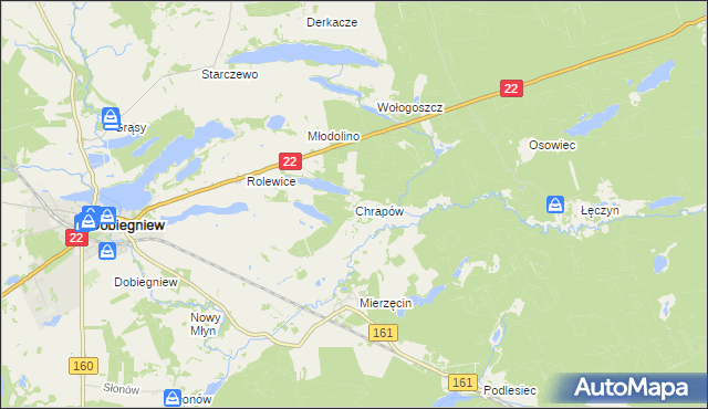 mapa Chrapów, Chrapów na mapie Targeo