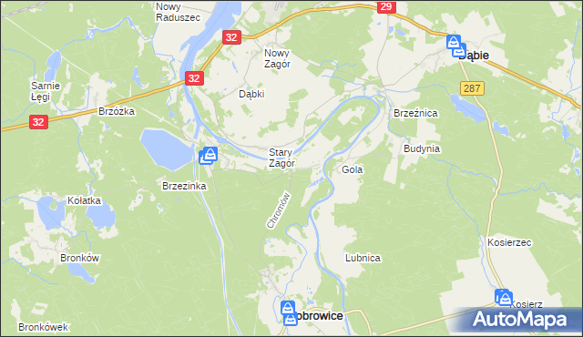 mapa Chromów, Chromów na mapie Targeo