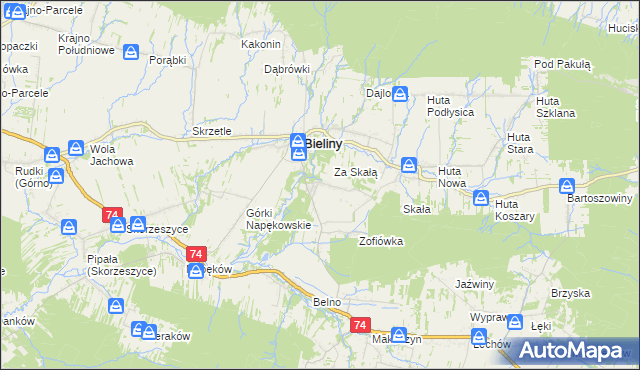 mapa Czaplów, Czaplów na mapie Targeo