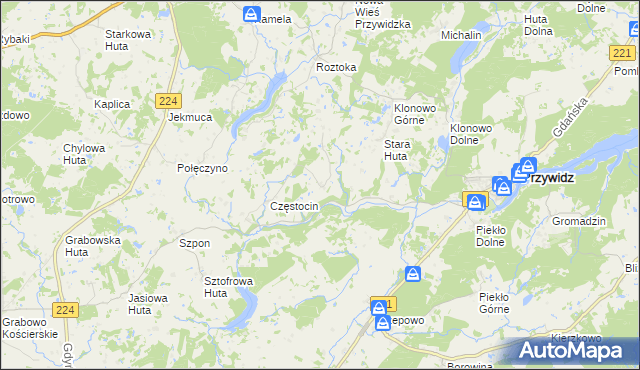 mapa Czarna Huta, Czarna Huta na mapie Targeo