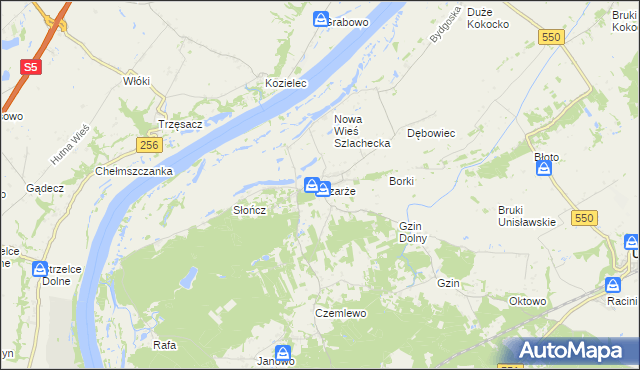 mapa Czarże, Czarże na mapie Targeo