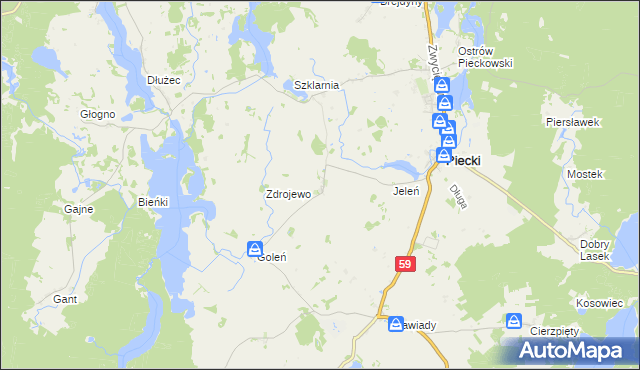 mapa Czaszkowo, Czaszkowo na mapie Targeo