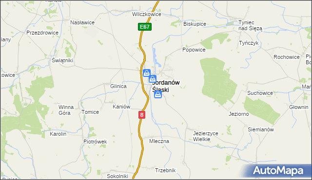 mapa Dankowice gmina Jordanów Śląski, Dankowice gmina Jordanów Śląski na mapie Targeo