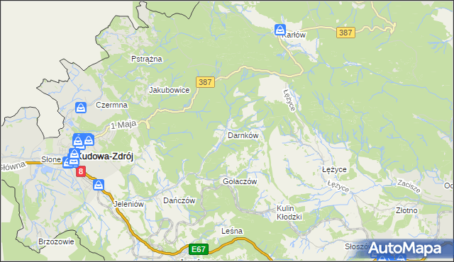 mapa Darnków, Darnków na mapie Targeo