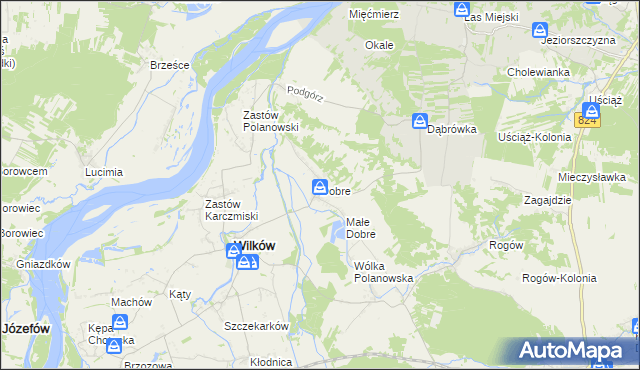 mapa Dobre gmina Wilków, Dobre gmina Wilków na mapie Targeo