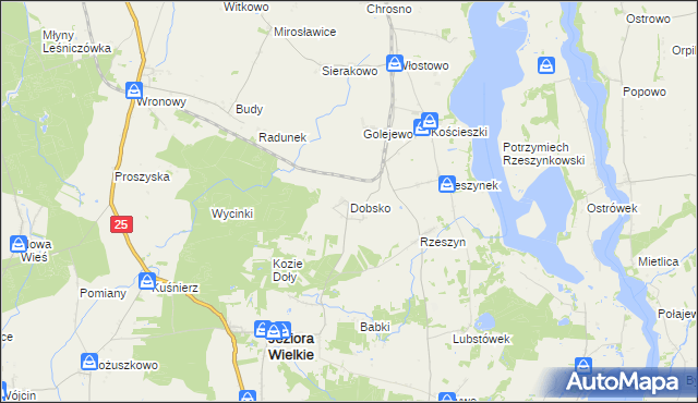 mapa Dobsko, Dobsko na mapie Targeo