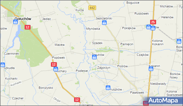 mapa Dojutrów, Dojutrów na mapie Targeo