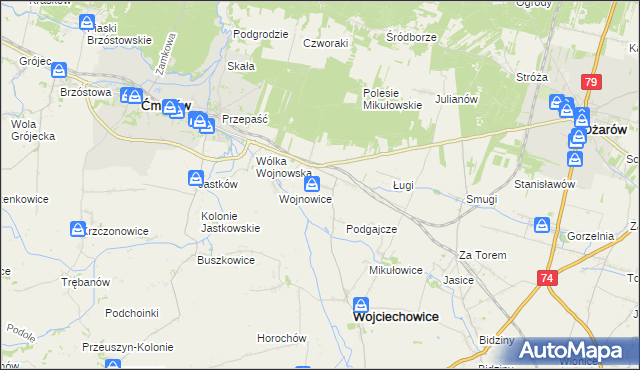 mapa Drygulec, Drygulec na mapie Targeo