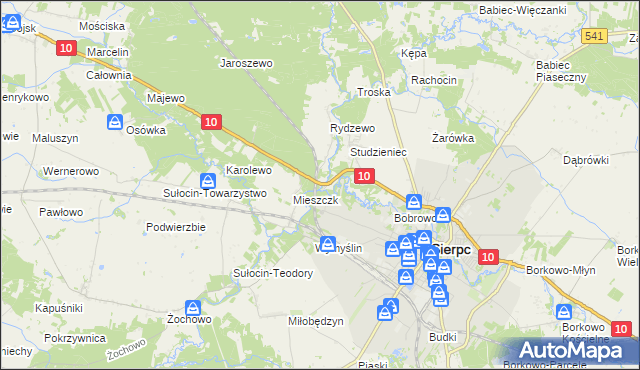 mapa Dwa Młyny, Dwa Młyny na mapie Targeo