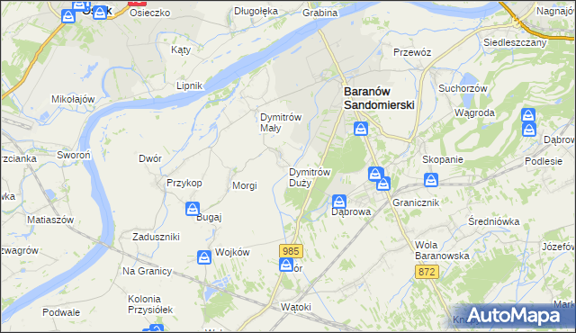 mapa Dymitrów Duży, Dymitrów Duży na mapie Targeo