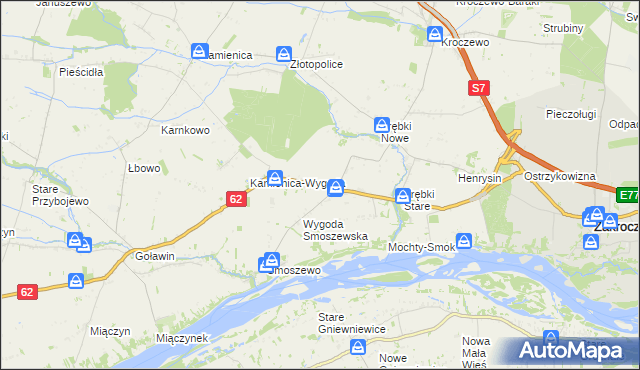 mapa Emolinek, Emolinek na mapie Targeo