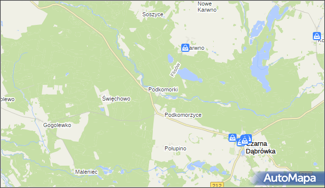 mapa Flisów, Flisów na mapie Targeo