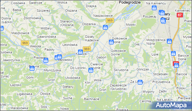 mapa Gaboń, Gaboń na mapie Targeo