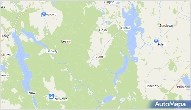 mapa Gant, Gant na mapie Targeo