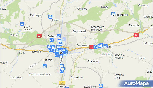 mapa Głogówko gmina Piaski, Głogówko gmina Piaski na mapie Targeo