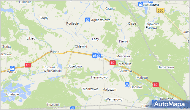mapa Gójsk, Gójsk na mapie Targeo
