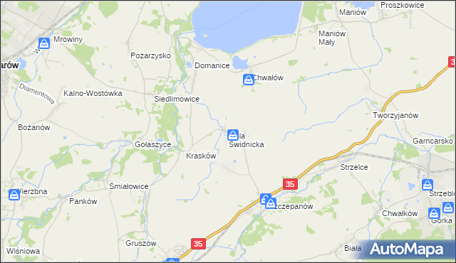 mapa Gola Świdnicka, Gola Świdnicka na mapie Targeo