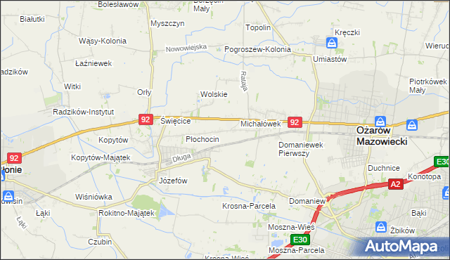 mapa Gołaszew, Gołaszew na mapie Targeo
