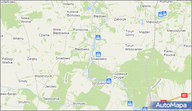 mapa Goławice Pierwsze, Goławice Pierwsze na mapie Targeo