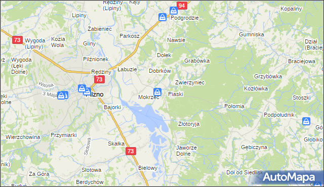 mapa Gołęczyna, Gołęczyna na mapie Targeo