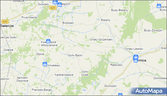 mapa Górki-Witowice, Górki-Witowice na mapie Targeo