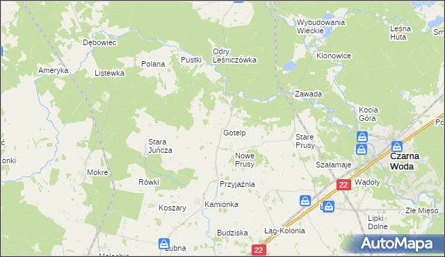 mapa Gotelp, Gotelp na mapie Targeo