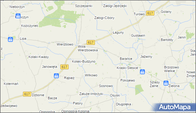 mapa Goździe, Goździe na mapie Targeo