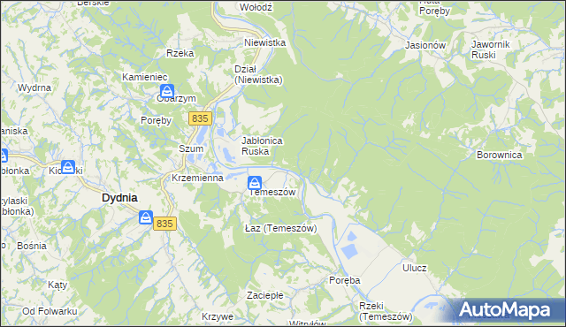 mapa Hroszówka, Hroszówka na mapie Targeo
