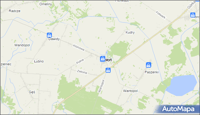 mapa Jabłoń powiat parczewski, Jabłoń powiat parczewski na mapie Targeo
