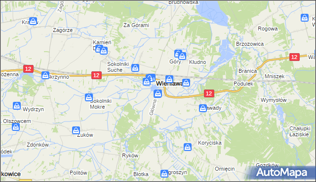 mapa Jabłonica gmina Wieniawa, Jabłonica gmina Wieniawa na mapie Targeo