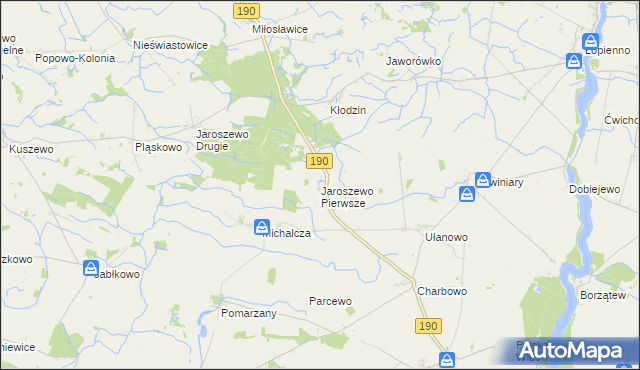 mapa Jaroszewo Pierwsze, Jaroszewo Pierwsze na mapie Targeo