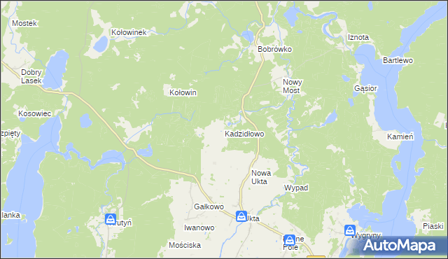 mapa Kadzidłowo, Kadzidłowo na mapie Targeo