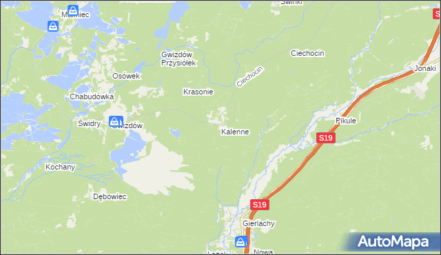 mapa Kalenne, Kalenne na mapie Targeo