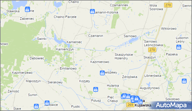 mapa Karczówek gmina Topólka, Karczówek gmina Topólka na mapie Targeo