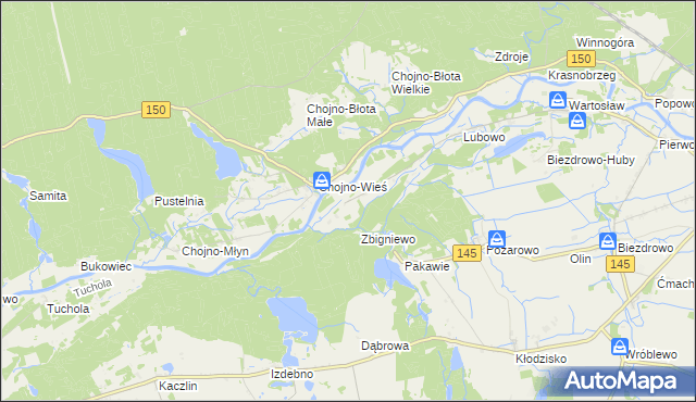 mapa Karolewo gmina Wronki, Karolewo gmina Wronki na mapie Targeo