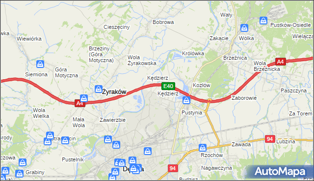 mapa Kędzierz, Kędzierz na mapie Targeo