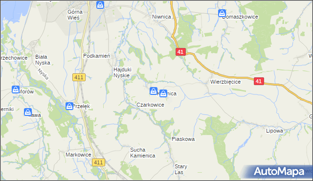 mapa Kępnica, Kępnica na mapie Targeo