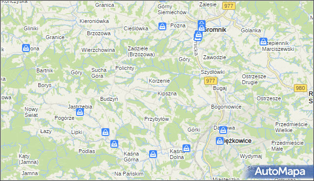 mapa Kipszna, Kipszna na mapie Targeo