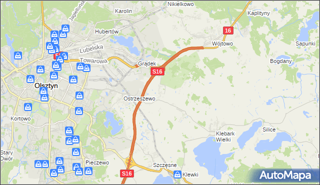 mapa Klebark Mały, Klebark Mały na mapie Targeo