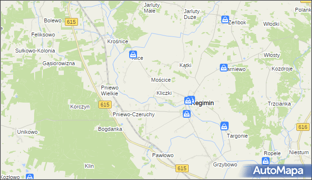 mapa Kliczki, Kliczki na mapie Targeo