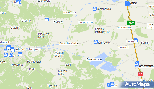 mapa Klocówka, Klocówka na mapie Targeo