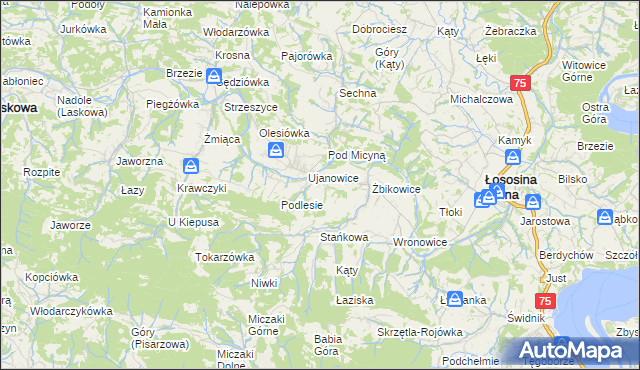 mapa Kobyłczyna, Kobyłczyna na mapie Targeo