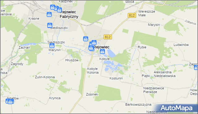 mapa Kobyle gmina Rejowiec, Kobyle gmina Rejowiec na mapie Targeo