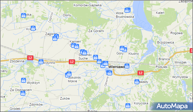 mapa Kochanów Wieniawski, Kochanów Wieniawski na mapie Targeo