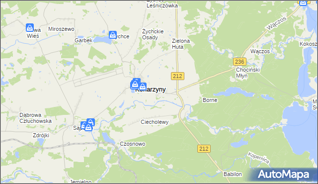 mapa Konarzynki, Konarzynki na mapie Targeo