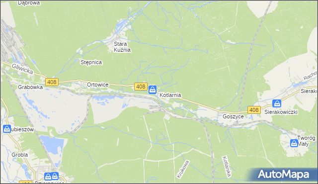 mapa Kotlarnia, Kotlarnia na mapie Targeo